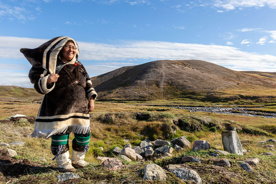 Inuit woman in Pond Inlet, Canada