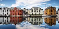Houses in Ålesund, Norway