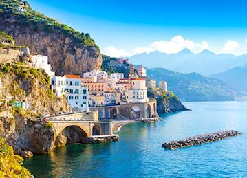 Amalfi coastline landscape