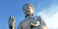 Buddha statue at Po Lin Monastery in Hong Kong