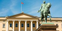 Royal Palace statue Oslo, Norway