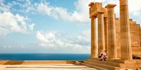 Acropolis of Lindos on the island of Rhodes