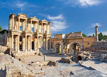 Celsus Library Ruins in Ephesus, Turkey